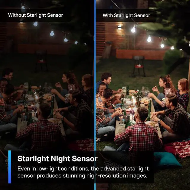 Alt view image 4 of 5 - Tapo TP-Link 2K QHD Security Camera Outdoor Wired, Starlight Sensor for Color Night Vision, Free AI Detection, Built-in Siren, Cloud/SD Card Storage, Works with Alexa & Google Home C320WS