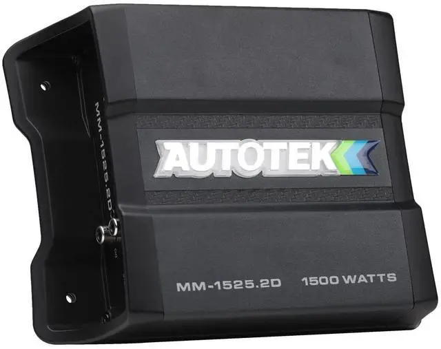 Main image of Autotek MM-1525.2D Mean Machine 1500 Watt Amplifier, Compact Bridgeable, 2 Channel Amplifier