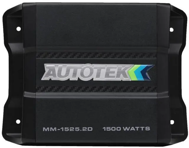 Alt view image 2 of 4 - Autotek MM-1525.2D Mean Machine 1500 Watt Amplifier, Compact Bridgeable, 2 Channel Amplifier