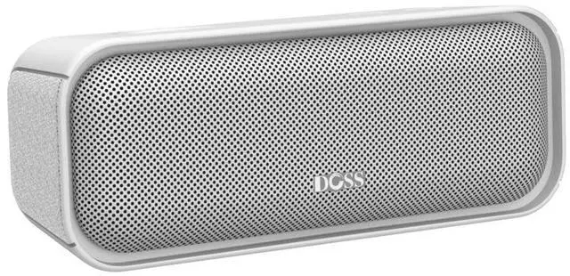 Alt view image 4 of 5 - DOSS SoundBox Pro Bluetooth Speaker with 20W Stereo Sound, Active Extra Bass, IPX6 Waterproof, TWS Pairing, Multi-Colors Lights, 20H Playtime, Portable for Beach, Outdoor-Grey