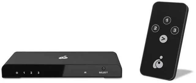 Main image of IOGEAR 3-Port True 4K UltraHD HDMI Switch, Connect and Switch Between 3 HDMI inputs to 1 HDMI Enabled Display or Projector, 4096 x 2160 60Hz, HDMI 2.0 and HDCP 2. GHDSW4K3