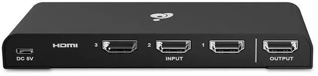 Alt view image 3 of 3 - IOGEAR 3-Port True 4K UltraHD HDMI Switch, Connect and Switch Between 3 HDMI inputs to 1 HDMI Enabled Display or Projector, 4096 x 2160 60Hz, HDMI 2.0 and HDCP 2. GHDSW4K3