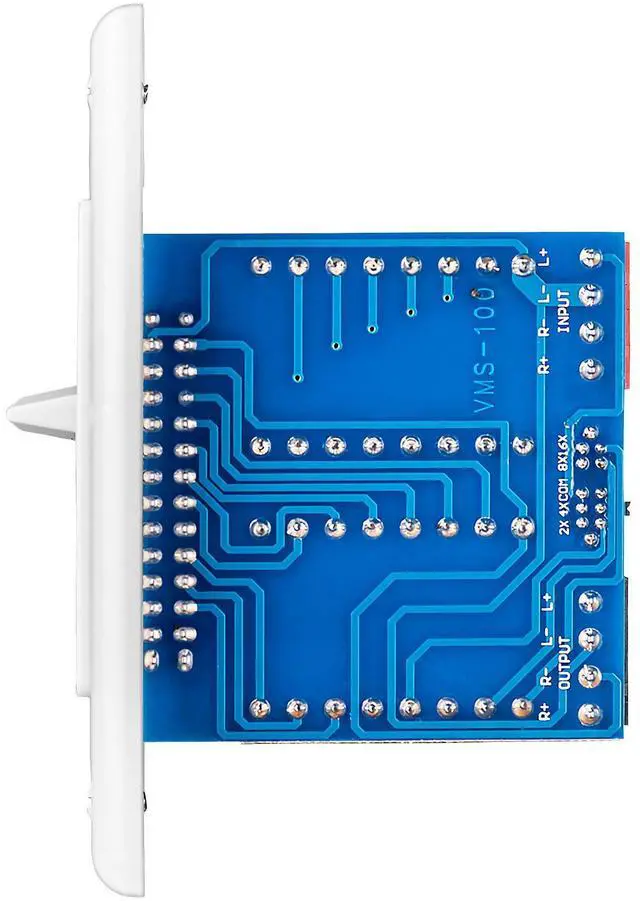 Alt view image 3 of 5 - OSD 100W in Wall Volume Control Impedance Matching for Home Speakers, Slider White VMS100