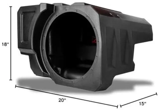 Alt view image 5 of 5 - SSV Works 2020-2025 Polaris® RZR Pro R 4, Pro S 4, Turbo R 4 and Pro XP 4 Four-Seat Rear Underseat 10" Subwoofer Enclosure | Enclosure Only RZ5-BS10U