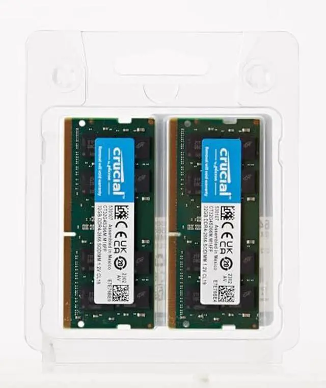 Alt view image 5 of 5 - Crucial RAM 64GB Kit (2x32GB) DDR4 2666MHz CL19 Memory for Mac CT2K32G4S266M