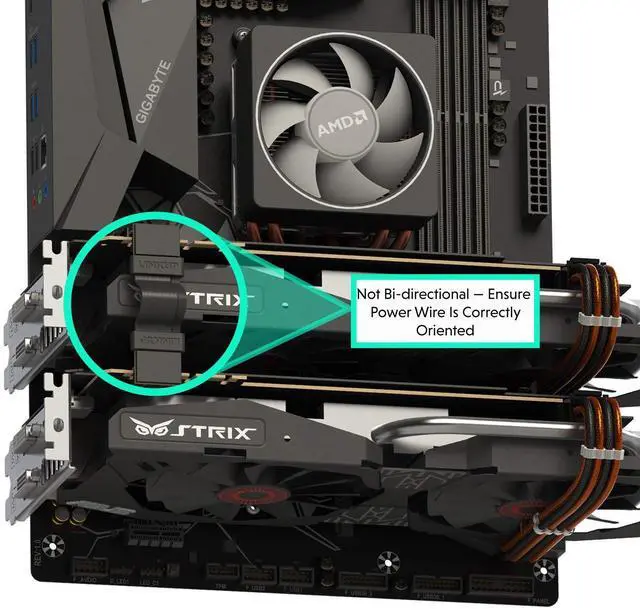 Alt view image 5 of 5 - LINKUP - Flexible SLI Bridge Cable Extreme High-Speed Technology Premium Shielding 85 ohm Design for NVIDIA GPUs Graphic CardsNOT Compatible with AMD or RTX 2000/3000 GPU - 50 cm