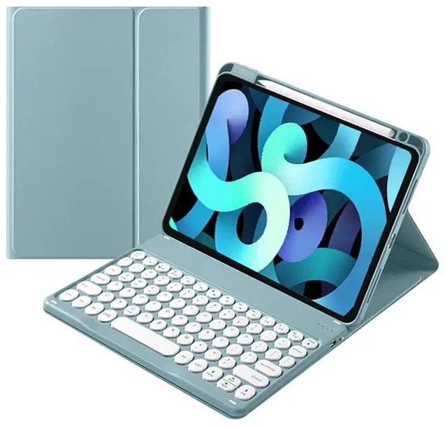 Alt view image 2 of 5 - kaitesi Keyboard Case Compatible with iPad Mini A17 Pro/iPad Mini 6th Generation Case with Keyboard Mouse Magnetically Detachable Color Keyboard (Blue)