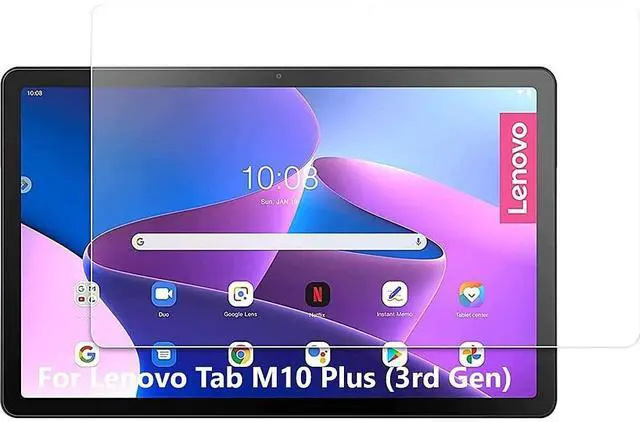 Main image of SaharaCase - ZeroDamage Ultra Strong Tempered Glass Screen Protector for Lenovo Tab M10 Plus (3rd Gen) (2022) - Ultra Strong Anti Scratch/Fingerprint Full Coverage Bubble Free 9H Hardness - Clear