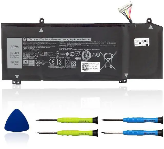 Main image of OUWEE 1F22N Laptop Battery for Dell Alienware M15 R1 M17 R1, G5 15 5590 5590-D2783W 5590-D2743B D2842W D2843W D2865B G7 7590 D2785B ALW15M-D1523S, fit for JJPFK 0JJPFK 06YV0V HYWXJ 0HYWXJ 15.2V 60WH