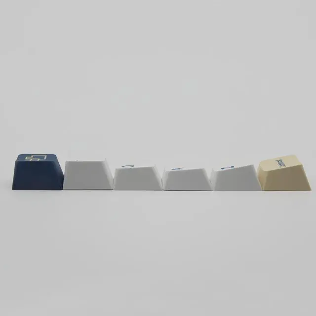 Alt view image 3 of 5 - Cmokifuly Soymilk Keycaps Cherry Profile Custom Keycap for Mechanical Keyboard,136 Keys Set PBT Dye Sublimation Keycaps (Yellow Soymilk)