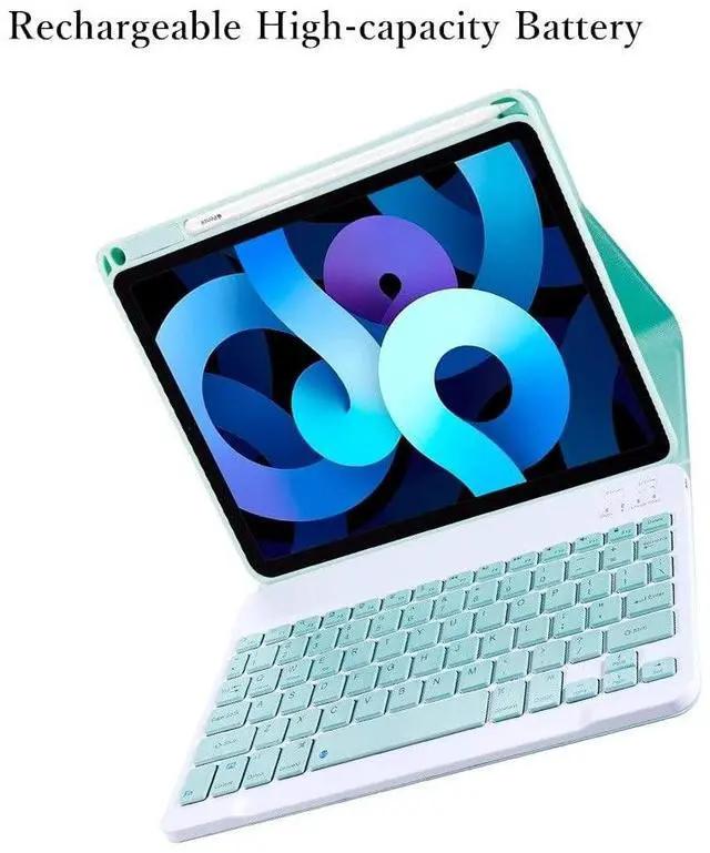 Alt view image 4 of 5 - Keyboard Case for iPad Air 11 inch (M3/M2)/ Air 5th 4th Generation 10.9 Inch/iPad Pro 11 inch 4th/3rd/2nd/1st Gen Magnetic Detachable Bluetooth Color Keyboard (Black)