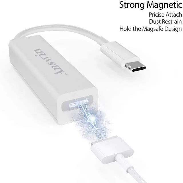 Alt view image 2 of 5 - Answin Mag-Safe to USB C Adapter, USB C to Mag-Safe 1 & 2 Charging Connector Adapter Compatible for iPhone 15, M1/M2 MacBook, MacBook Air, MacBook Pro 13'', iPad with USB Type-C