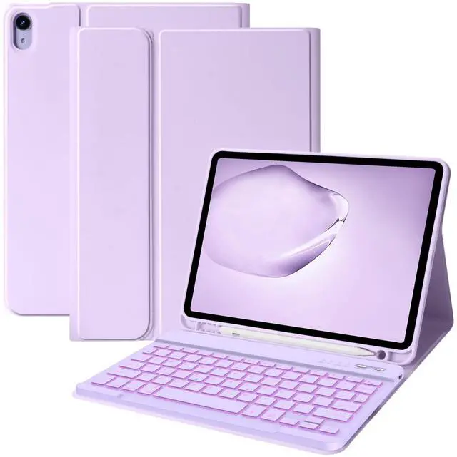 Main image of BQSS for iPad 11th 10th Generation Keyboard Case 11inch-A16 2025 & 10.9" 2022,Slim Smart Keyboard Case for iPad 11th 10th Gen 2022/2025,Detachable Wireless Keyboard,Pencil Holder Purple