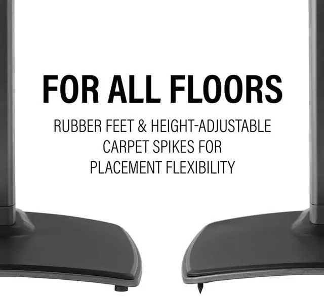 Alt view image 3 of 5 - Sanus Height Adjustable Speaker Stands for Sonos Era 300 (Pair)