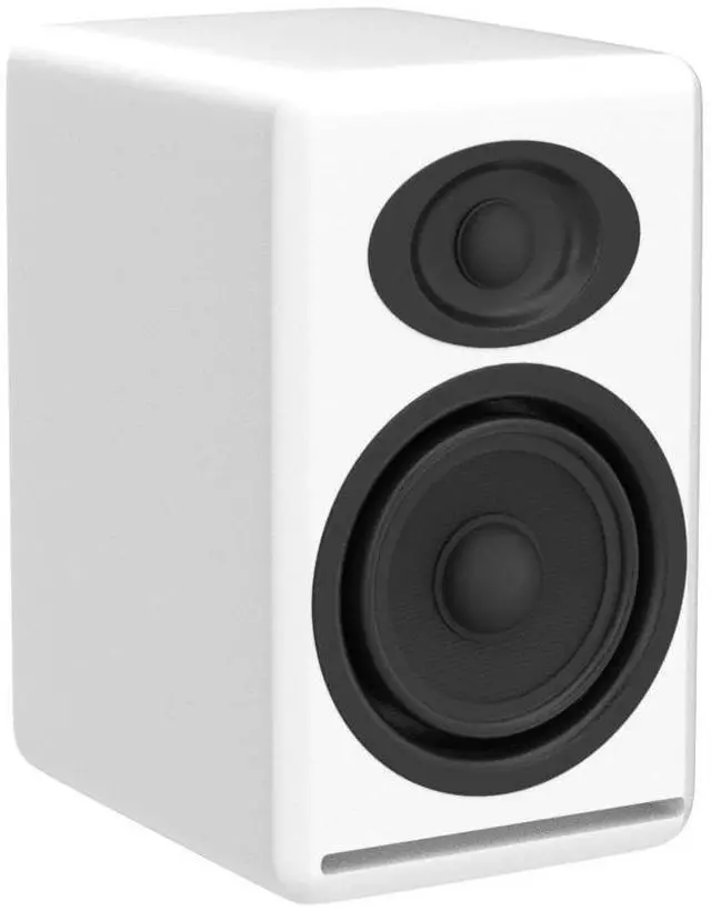 Alt view image 4 of 5 - Audioengine P4 Passive Bookshelf Speakers | Home Stereo High-Performing 2-Way Desktop Speakers (White)