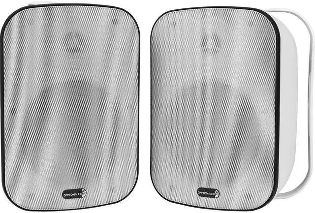Main image of Dayton Audio IO65XTW 6-1/2" IP66 70/100V 8 Ohm Indoor/Outdoor 2-Way Speaker Pair w/Radiator White