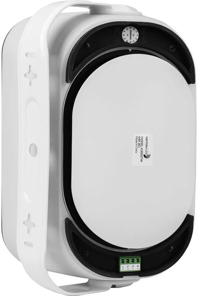 Alt view image 3 of 5 - Dayton Audio IO65XTW 6-1/2" IP66 70/100V 8 Ohm Indoor/Outdoor 2-Way Speaker Pair w/Radiator White