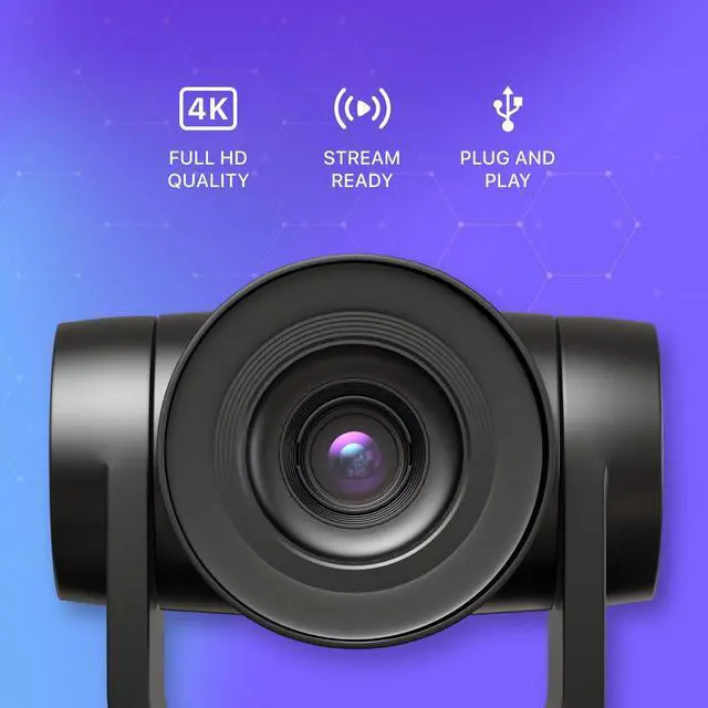 Alt view image 3 of 5 - PTZ 3X/10X Zoom 1080P FHD USB 2.0/RS232 Huddle Room Camera