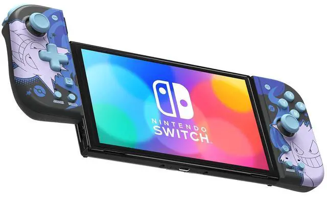Alt view image 3 of 5 - HORI Nintendo Switch Split Pad Compact (Gengar) - Ergonomic Controller for Handheld Mode - Officially Licensed by Nintendo & Pokémon