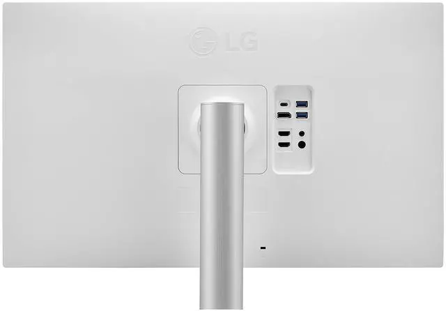 Alt view image 5 of 5 - LG 27UP850-W Monitor 27 UHD (3840 x 2160) IPS Display, VESA DisplayHDR 400, DCI-P3 95% Color Gamut, USB-C,3-Side Virtually Borderless Display, Height/Pivot/Tilt Adjustable Stand - Silver