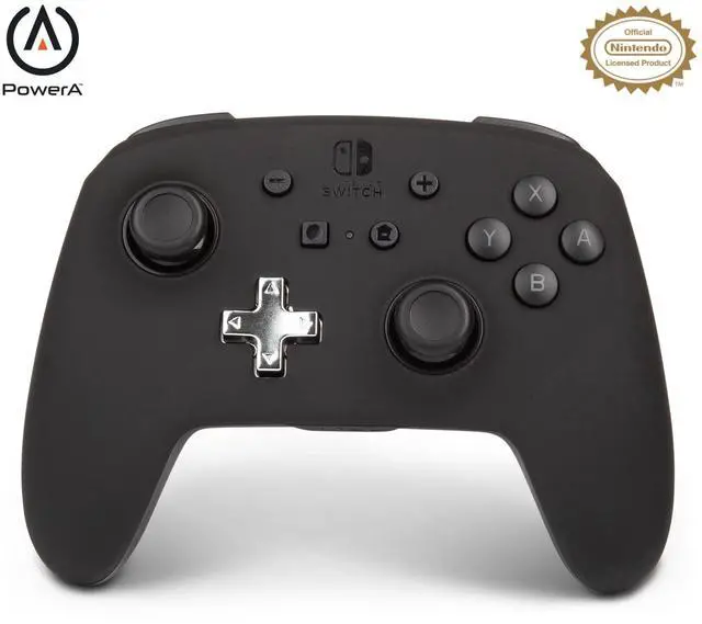 Main image of PowerA Enhanced Nintendo Switch Controller Wireless - Black, Rechargeable Pro Controller for Switch, Immersive Motion Control and Advanced Gaming Buttons