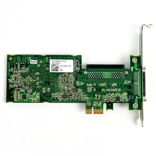 Alt view image 4 of 5 - Adaptec PCIe x1, single-channel Ultra320 SCSI card ASC-29320LPE