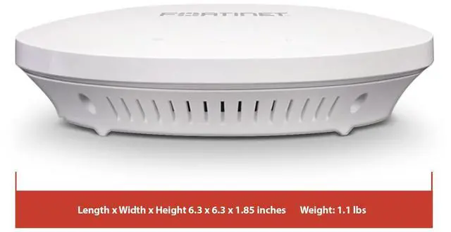 Alt view image 4 of 5 - Fortinet FortiAP 221E | 802.11ac Wave 2 indoor wireless Access Point - dual radio, 4 internal Antennas, 1 x 10/100/1000 RJ45 port (FAP-221E-A)