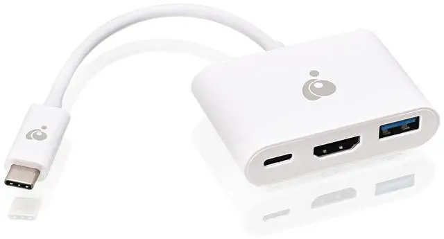 Alt view image 2 of 4 - IOGEAR USB-C to 1 to 3 Adapter - 1 HDMI Out - 1 USB A Out - 1 USB-C - 100W Power - 4K@30Hz - MacBook Pro - iMac - Chromebook - More Type-C - GUC3C3H