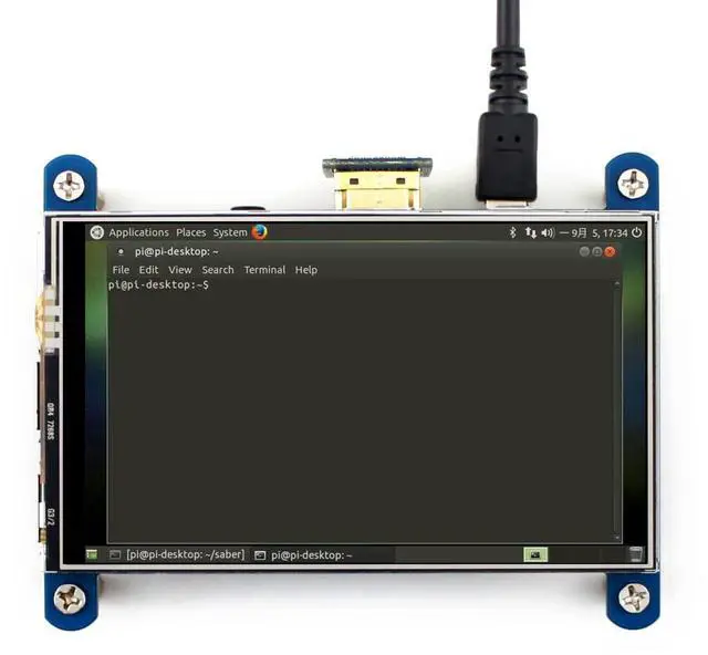 Alt view image 5 of 5 - waveshare 4inch Resistive Touch Screen LCD Compatible with Raspberry Pi 4B/3B+/3A+/2B/B+/A+/Zero/Zero W/WH/Zero 2W CM3+/4 480×800 Resolution HDMI IPS Low Power Consumption Supports Windows