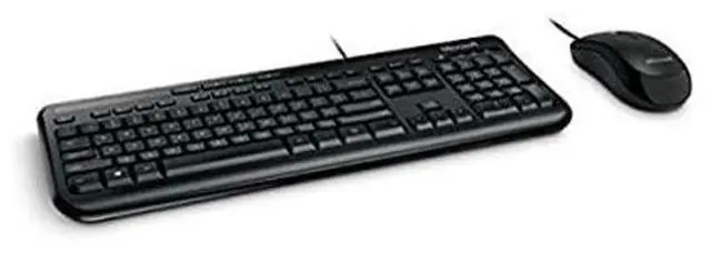 Alt view image 2 of 2 - Microsoft Keyboard/Mouse 3J2-00022 Desktop 600 Combo 1 Pack Wired OEM Black Brown Box
