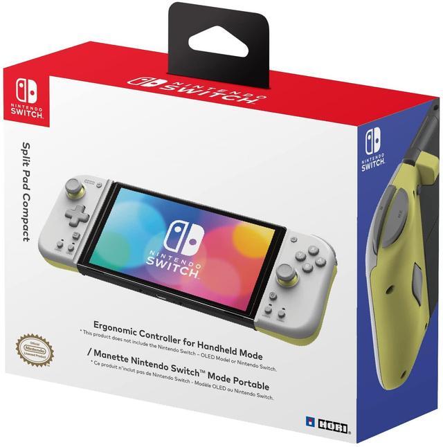 Alt view image 4 of 5 - HORI Switch Split Pad Compact (Light Gray / Yellow)