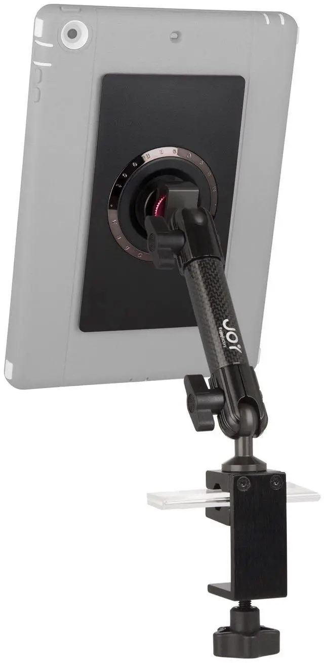 Main image of The Joy Factory MagConnect Carbon Fiber C-Clamp Flat Surface Mount Holder with Universal Tablet Module for Tablets (MNU502)