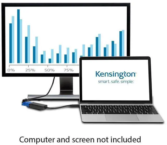 Alt view image 2 of 5 - Kensington CV2000H USB-C to VGA HD Video Adapter (K33994WW)