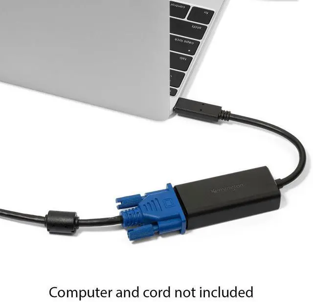 Alt view image 3 of 5 - Kensington CV2000H USB-C to VGA HD Video Adapter (K33994WW)