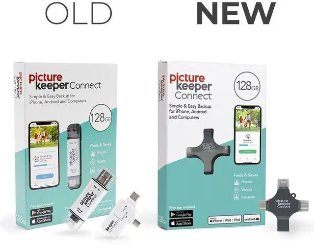 Alt view image 3 of 5 - Picture Keeper Connect Photo & Video USB Flash Drive for Apple, Android, & PC Devices, 32GB Thumb Drive