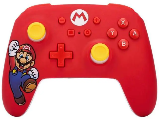 Main image of PowerA Wireless Nintendo Switch Controller - Mario Joy, AA Battery Powered (Battery Included), Pro Controller for Switch, Advanced Gaming Buttons, Officially Licensed by Nintendo