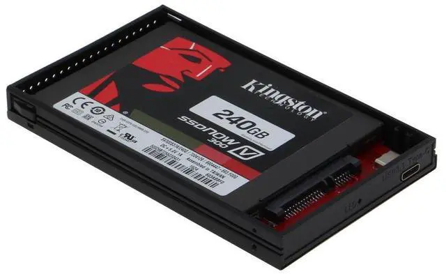 Alt view image 4 of 5 - SEDNA - USB 3.1 2.5" SATA III SSD/HDD External Enclosure with Type C Cable for New Mac Book and PC