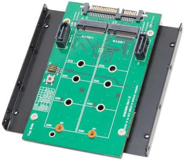 Main image of Syba SY-ADA40102 3.5" SATAIII to M.2 SSD RAID Adapter Green