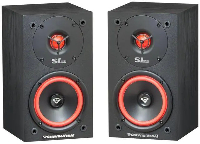 Main image of Cerwin Vega SL-5M 5 1/4" 2-Way Satellite Speakers with 1" Soft Dome Tweeter - Set of 2 - Black