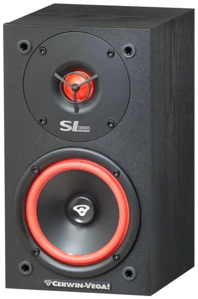 Alt view image 4 of 5 - Cerwin Vega SL-5M 5 1/4" 2-Way Satellite Speakers with 1" Soft Dome Tweeter - Set of 2 - Black