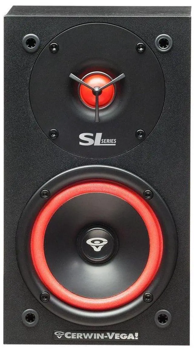 Alt view image 5 of 5 - Cerwin Vega SL-5M 5 1/4" 2-Way Satellite Speakers with 1" Soft Dome Tweeter - Set of 2 - Black
