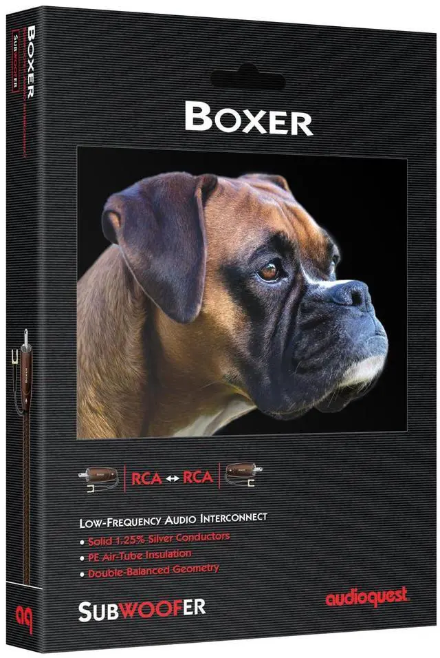 Alt view image 2 of 2 - AudioQuest 2m Boxer RCA Audio Cable Black - Audio Cables (RCA, RCA, 2 m, Black)