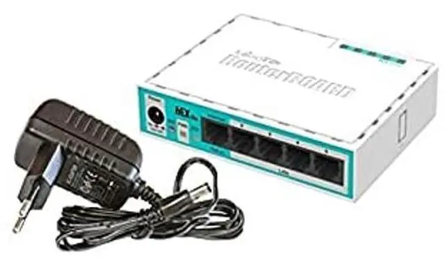 Alt view image 3 of 5 - Mikrotik RouterBOARD hEX lite 5 ports router 5 X 10/100 PoE OSL4 - (RB750r2)