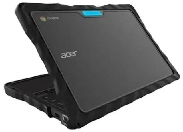 Alt view image 2 of 5 - Gumdrop DropTech Laptop Case Fits Acer Chromebook 311 (C722) Clamshell. Designed for K-12 Students, Teachers and ClassroomsDrop Tested, Rugged, Shockproof Bumpers for Reliable Device ProtectionBlack