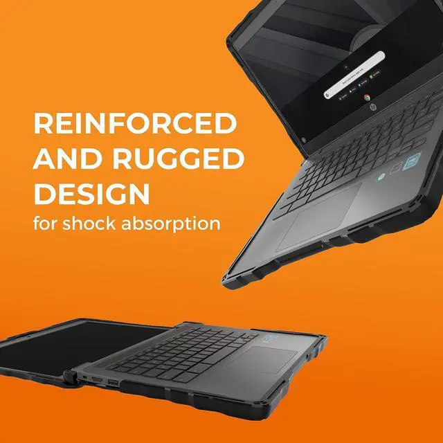 Alt view image 5 of 5 - Gumdrop DropTech Laptop Case Fits Acer Chromebook 311 (C722) Clamshell. Designed for K-12 Students, Teachers and ClassroomsDrop Tested, Rugged, Shockproof Bumpers for Reliable Device ProtectionBlack