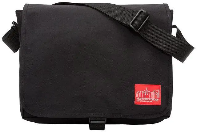 Main image of Manhattan Portage Deluxe Computer Bag, 15-Inch (MD) with Adjustable Strap Water Resistant Coating Zippered Compartment 1000D Cordura® for Work And Travel (Black)