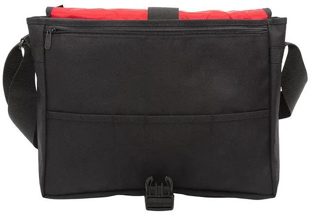 Alt view image 3 of 5 - Manhattan Portage Deluxe Computer Bag, 15-Inch (MD) with Adjustable Strap Water Resistant Coating Zippered Compartment 1000D Cordura® for Work And Travel (Black)