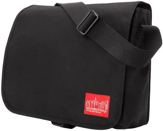 Alt view image 2 of 5 - Manhattan Portage Deluxe Computer Bag, 15-Inch (MD) with Adjustable Strap Water Resistant Coating Zippered Compartment 1000D Cordura® for Work And Travel (Black)