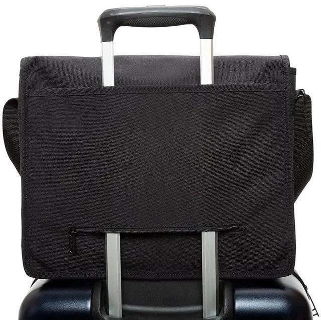 Alt view image 5 of 5 - Manhattan Portage Deluxe Computer Bag, 15-Inch (MD) with Adjustable Strap Water Resistant Coating Zippered Compartment 1000D Cordura® for Work And Travel (Black)