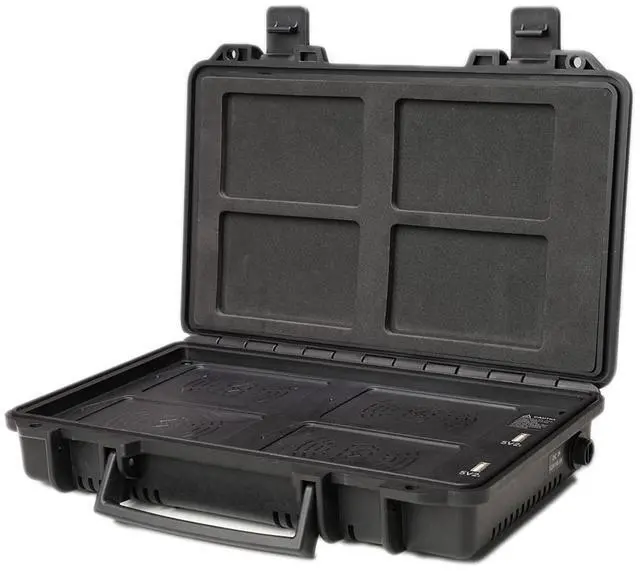 Alt view image 2 of 5 - Aputure MC 4-Light Travel Wireless Charge Durable Hard Shell Case USB 5V2/A ports Thin Portable Case